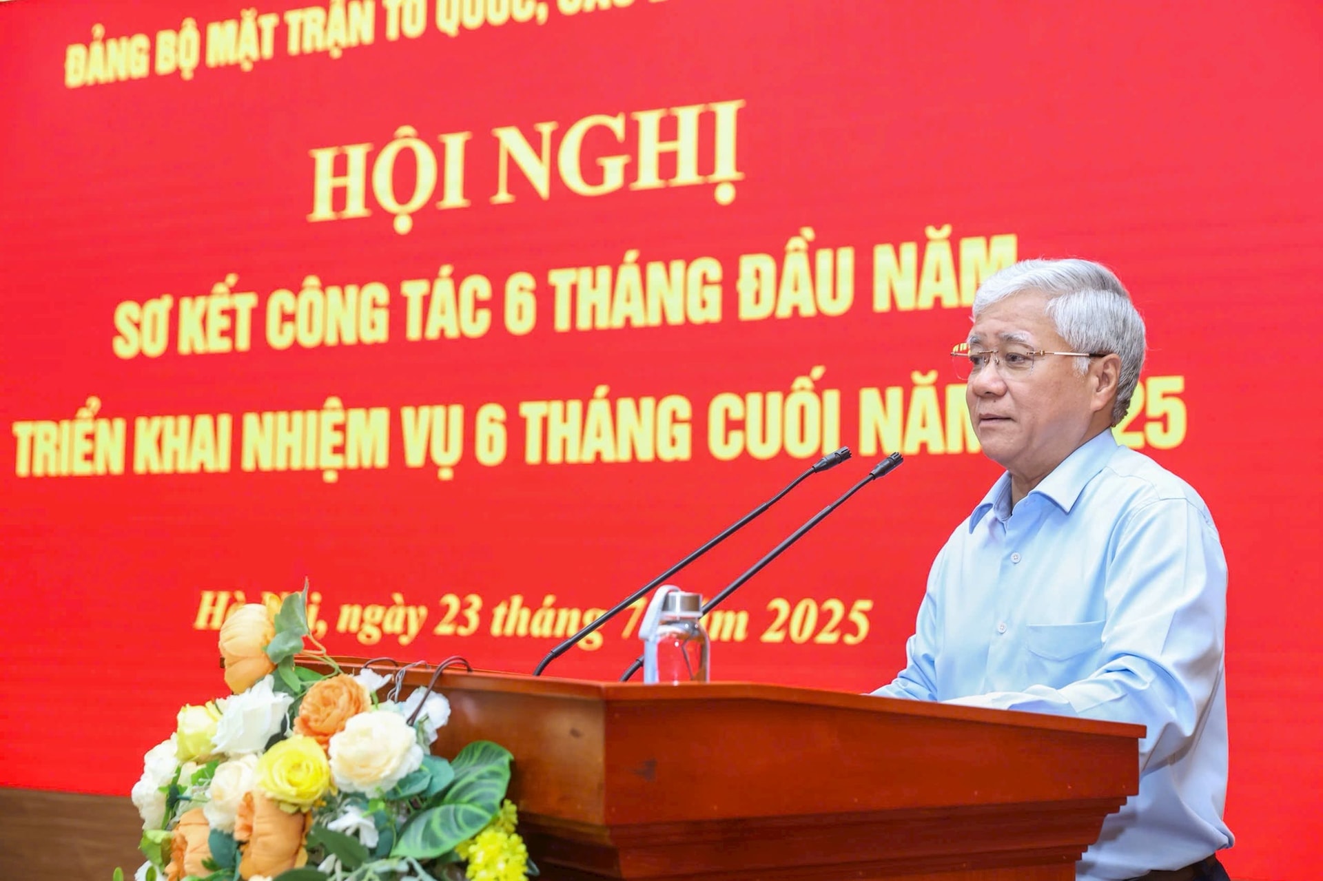 Đồng chí Đỗ Văn Chiến phát biểu tại Hội nghị.