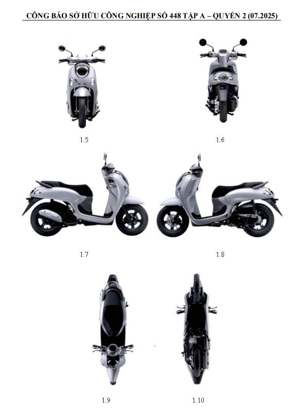 Honda Scoopy 2025 đăng ký kiểu dáng công nghiệp Việt Nam 2