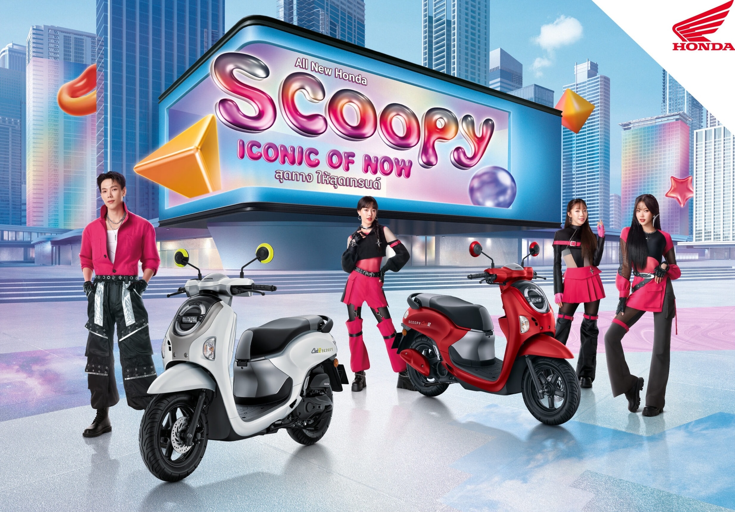 Mẫu xe máy tay ga Honda Scoopy 2025 tại Thái Lan - Ảnh: Honda