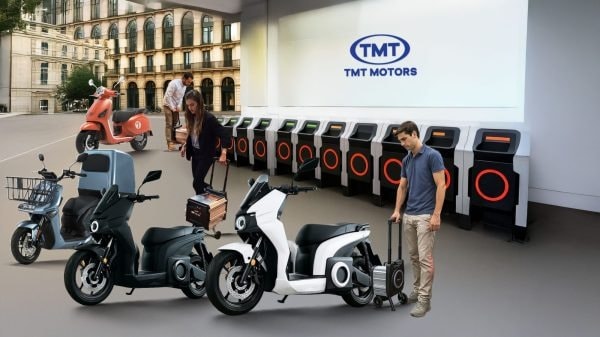 Phối cảnh trạm sạc xe máy điện của TMT Motors - Ảnh: TMT