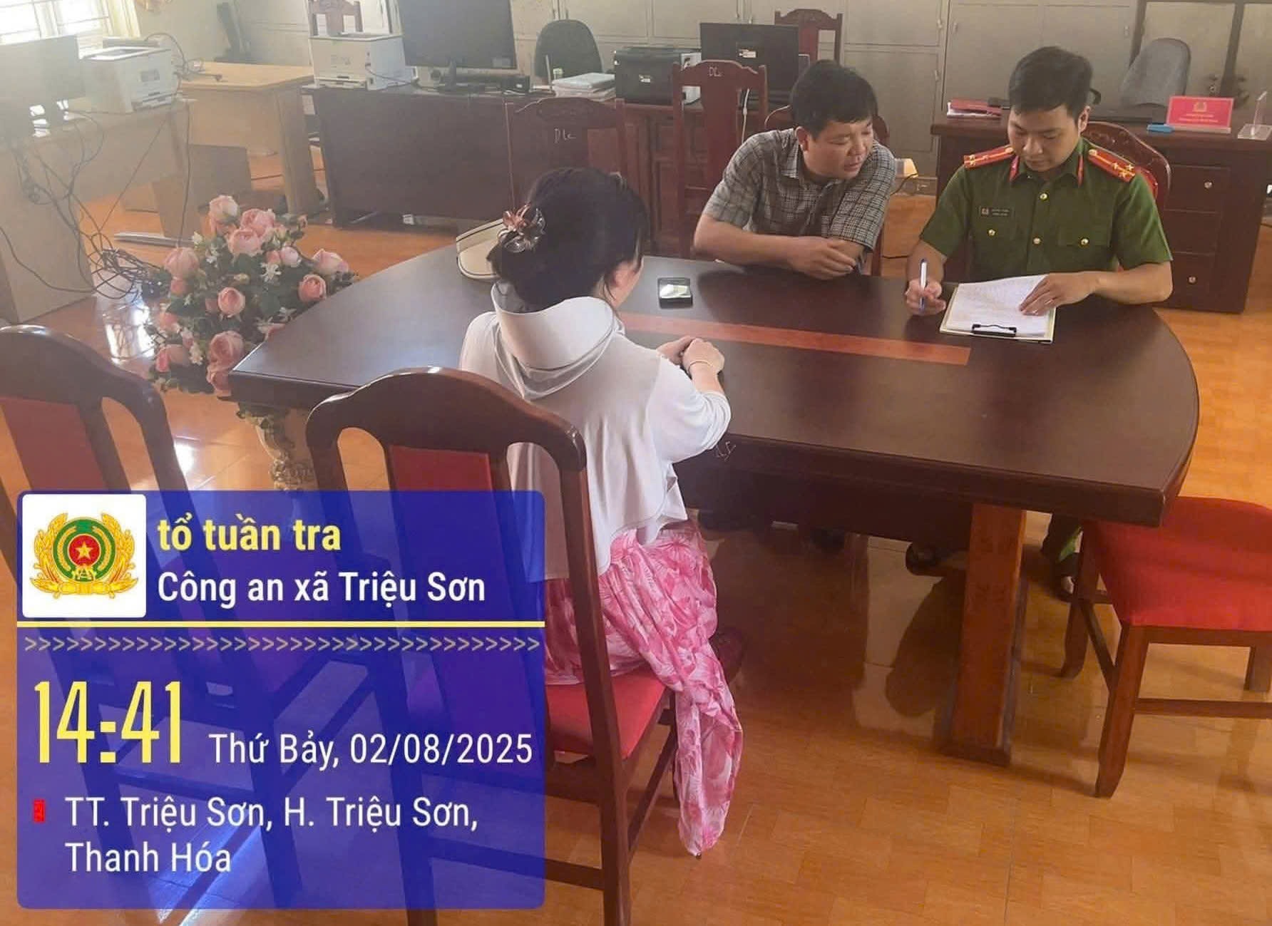 Công an xã triệu sơn