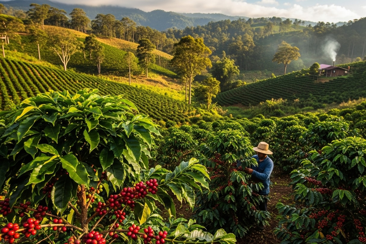 Giá cà phê hôm nay 4 8 2025 Cà phê Việt bứt phá khi giá Robusta lập kỷ lục mới