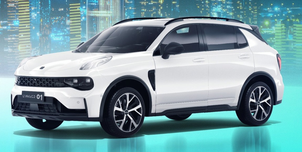 Hình ảnh phiên bản Lynk & Co 01 Hyper in trong thư mời khách hàng của đại lý.