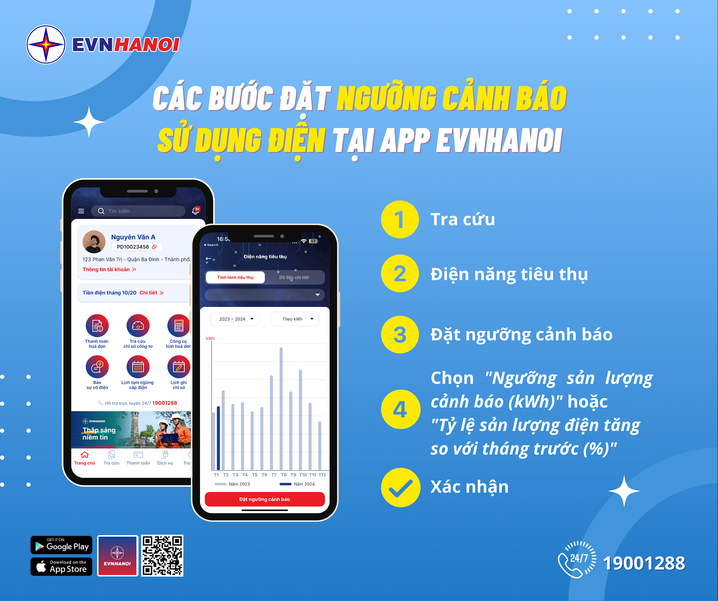 cài đặt ngưỡng cảnh báo
