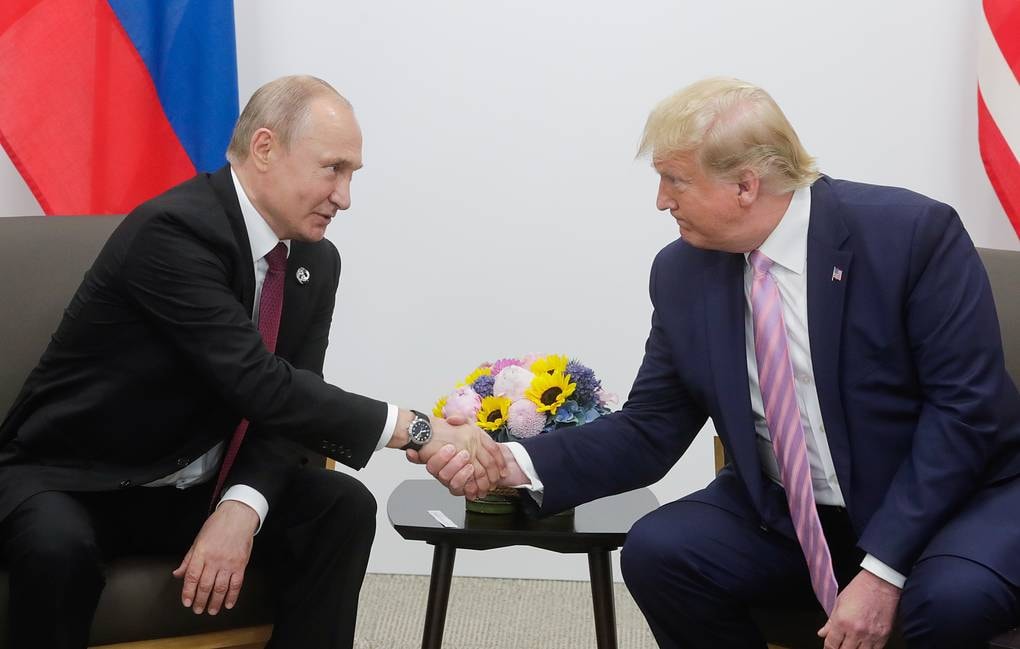 Tổng thống Nga Vladimir Putin và Tổng thống Hoa Kỳ Donald Trump Mikhail Metzel/TASS, lưu trữ