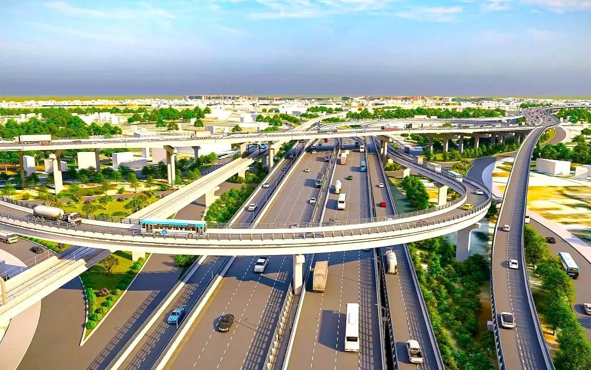 Phối cảnh một đoạn Vành đai 4 TP. HCM