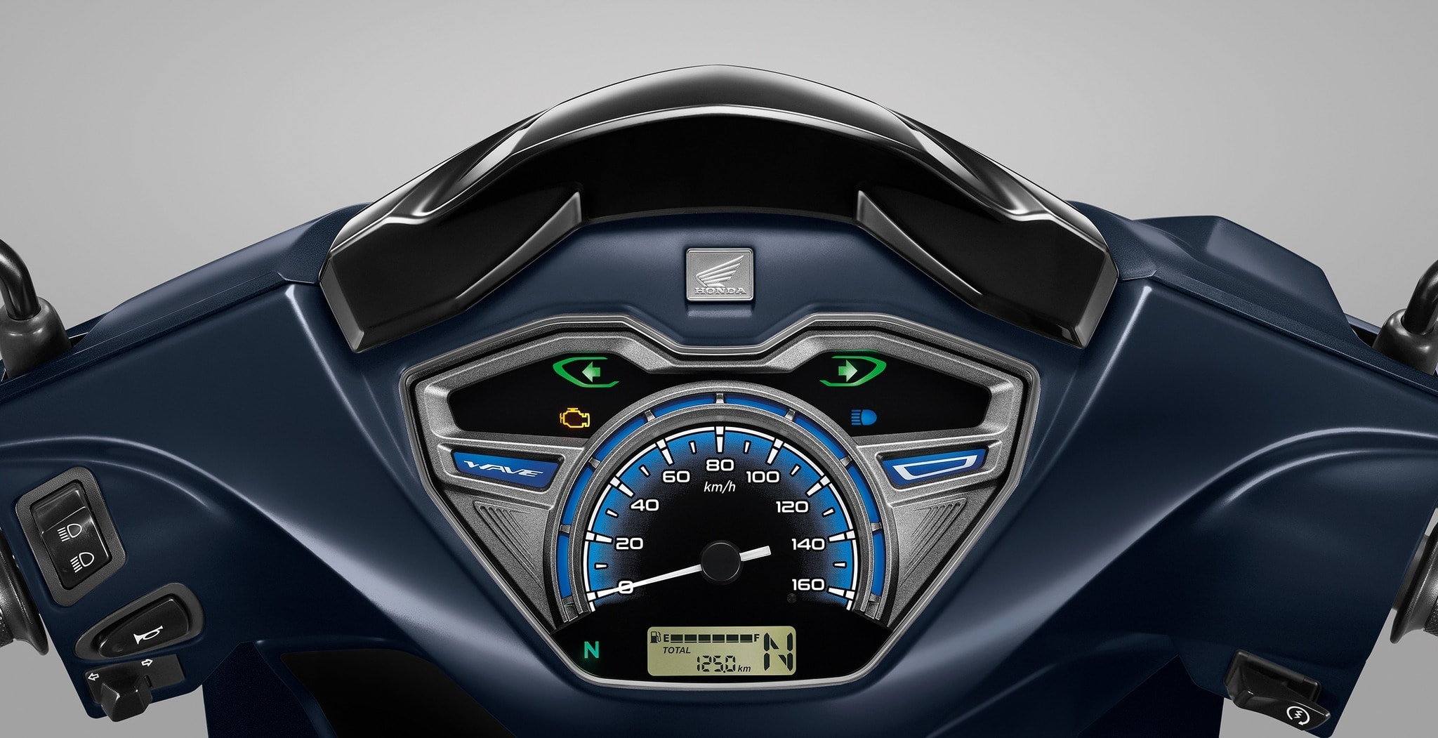 Mặc đồng hồ LCD trên Honda Wave 125cc.