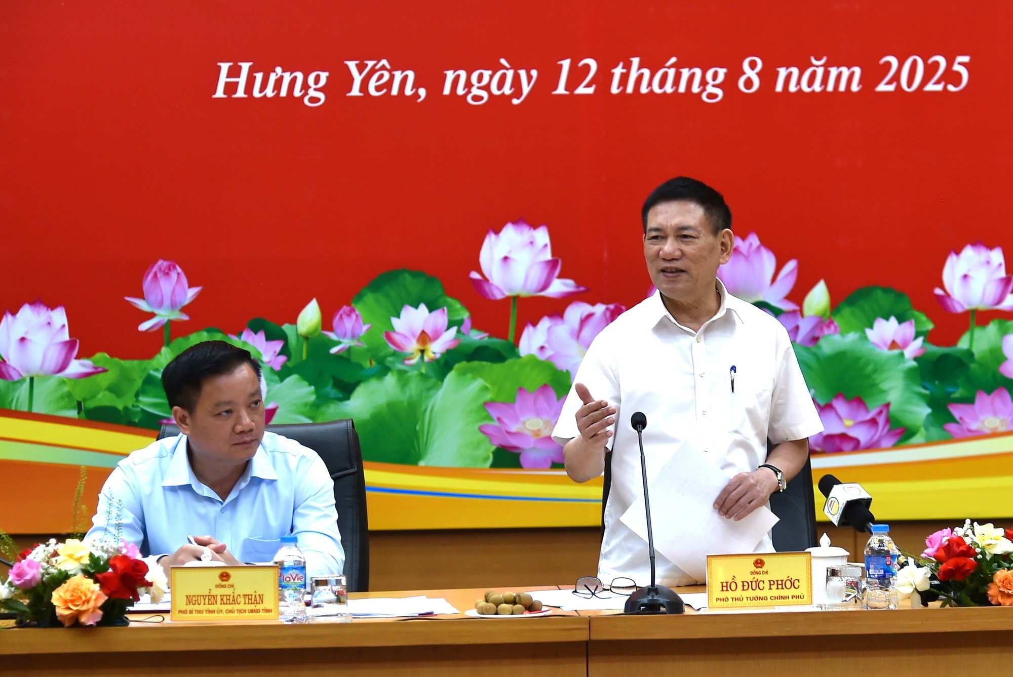 Phó Thủ tướng Hồ Đức Phớc làm việc với tỉnh Hưng Yên- Ảnh 1.