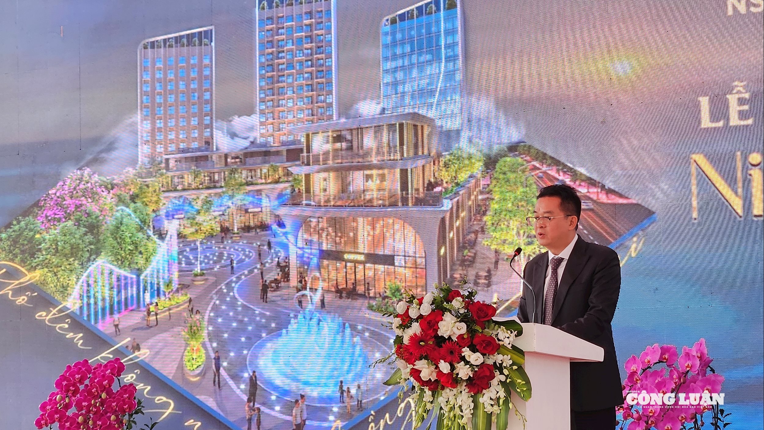 Ông Nguyễn Văn Luân - Chủ tịch Hội đồng quản trị kiêm Tổng giám đốc TD Group phát biểu tại buổi lễ.