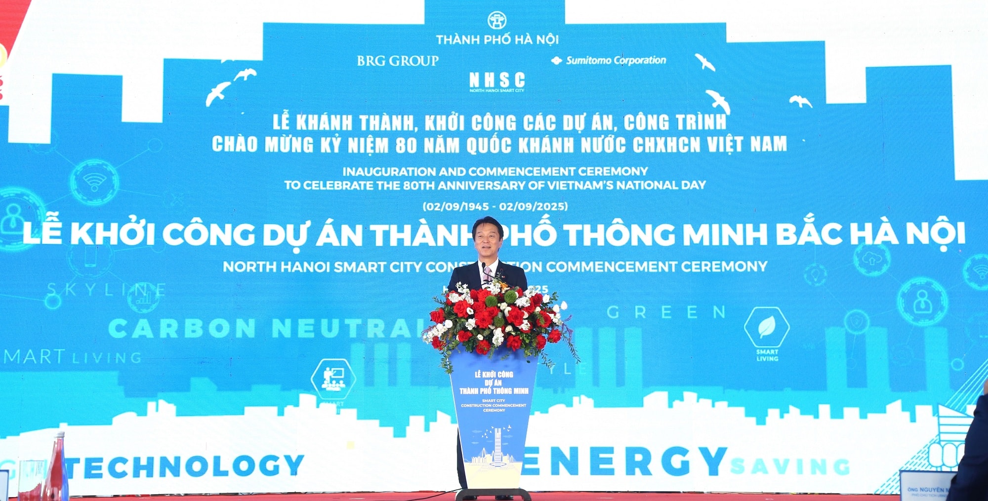 02 Ông Hirokazu Higashino, Ủy viên Điều hành Quản trị cấp cao, Chủ tịch kiêm TGĐ điều hành Sumitomo Corporation châu Á & châu Đại Dương phát biểu tại sự kiện
