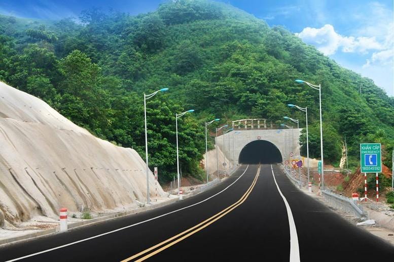 phác thảo đường hầm qua đèo Hoàng Liên