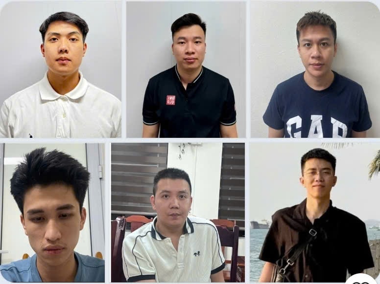 Các đối tượng bị bắt giữ trong đường dây lừa đảo chiếm đoạt tài sản và rửa tiền với quy mô lớn.
