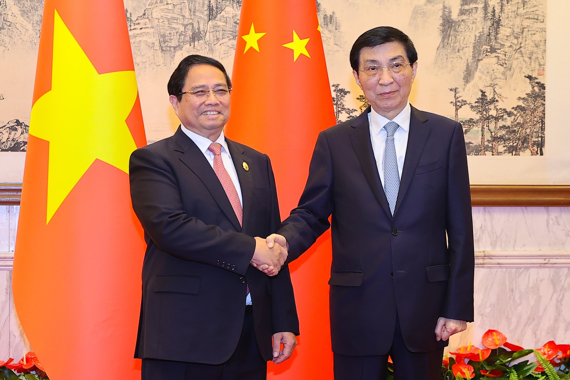 Thủ tướng Phạm Minh Chính hội kiến Chủ tịch Chính hiệp toàn quốc Trung Quốc- Ảnh 1. Thủ tướng Phạm Minh Chính hội kiến Chủ tịch Chính hiệp toàn quốc Trung Quốc- Ảnh 1.