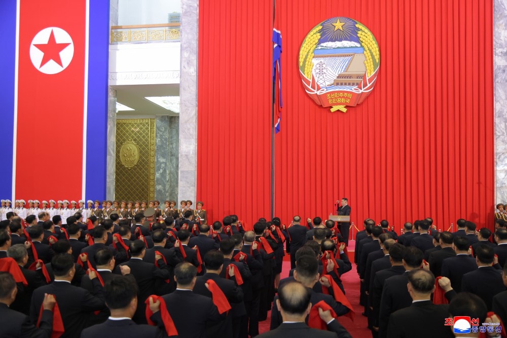 Lễ thượng cờ và tuyên thệ nhậm chức quốc gia diễn ra nhân kỷ niệm 77 năm thành lập CHDCND Triều Tiên