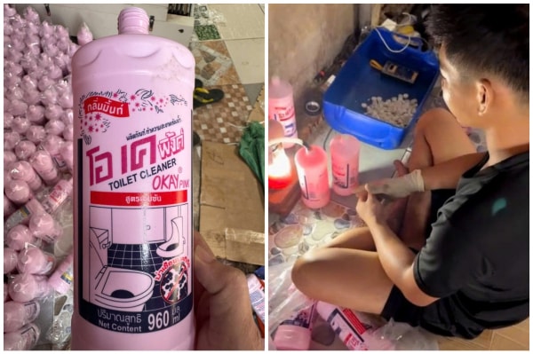Mua hóa chất về pha chế để làm giả hàng ngàn sản phẩm nước giặt, nước tẩy rửa -4