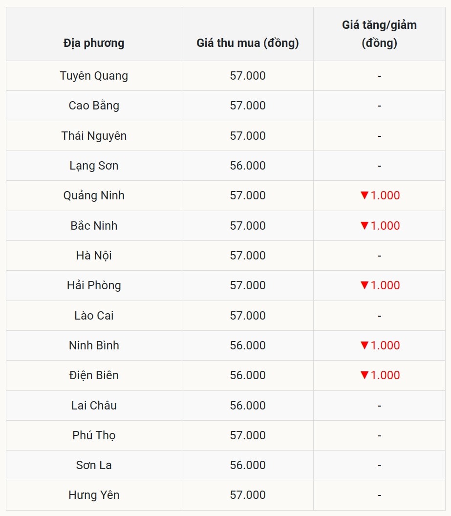 Miền Bắc giá heo hơi giảm hạng loạt 1.000 đồng kg