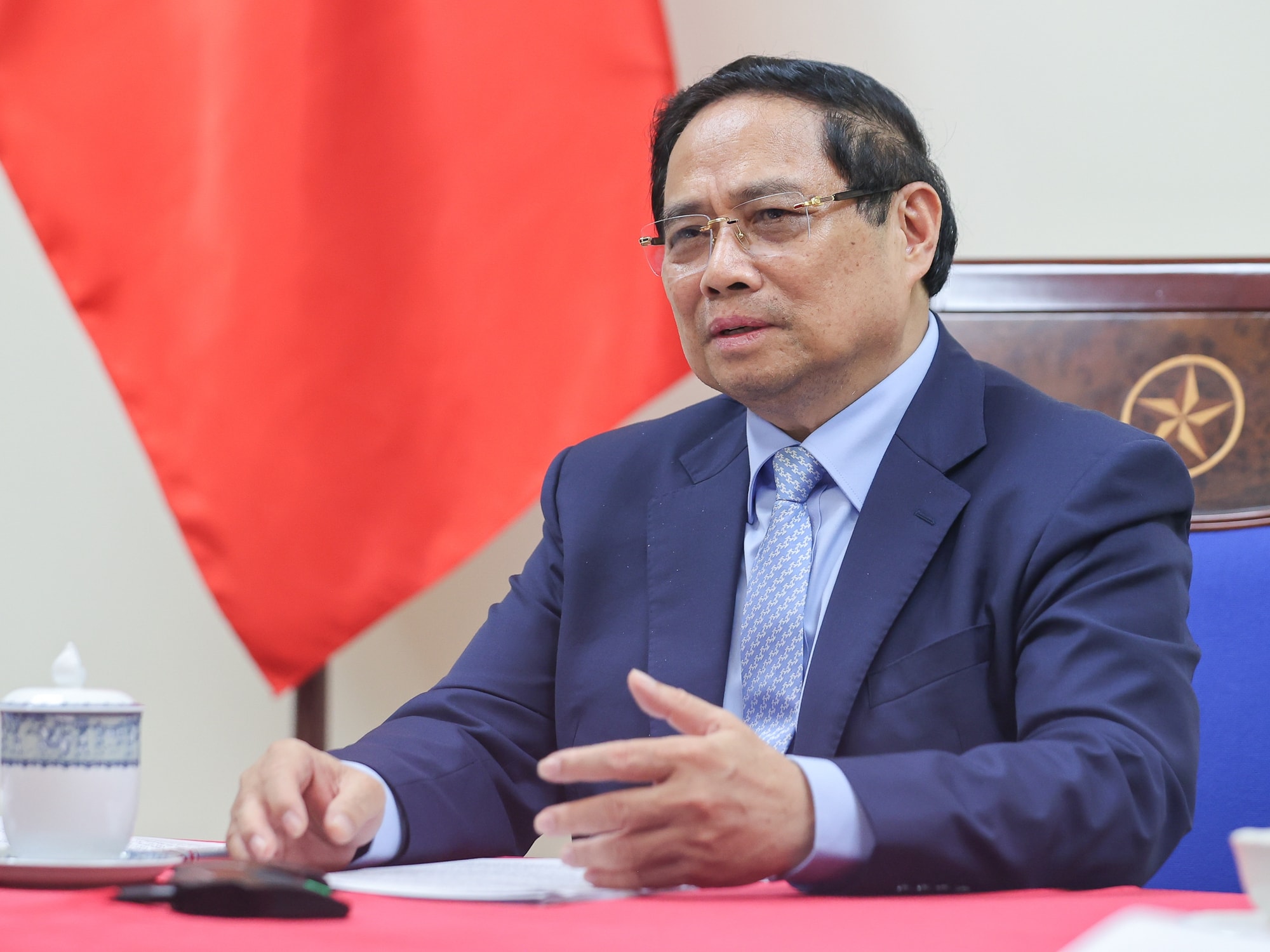 Thủ tướng Phạm Minh Chính điện đàm với Thủ tướng Đức- Ảnh 1. Thủ tướng Phạm Minh Chính điện đàm với Thủ tướng Đức- Ảnh 1.