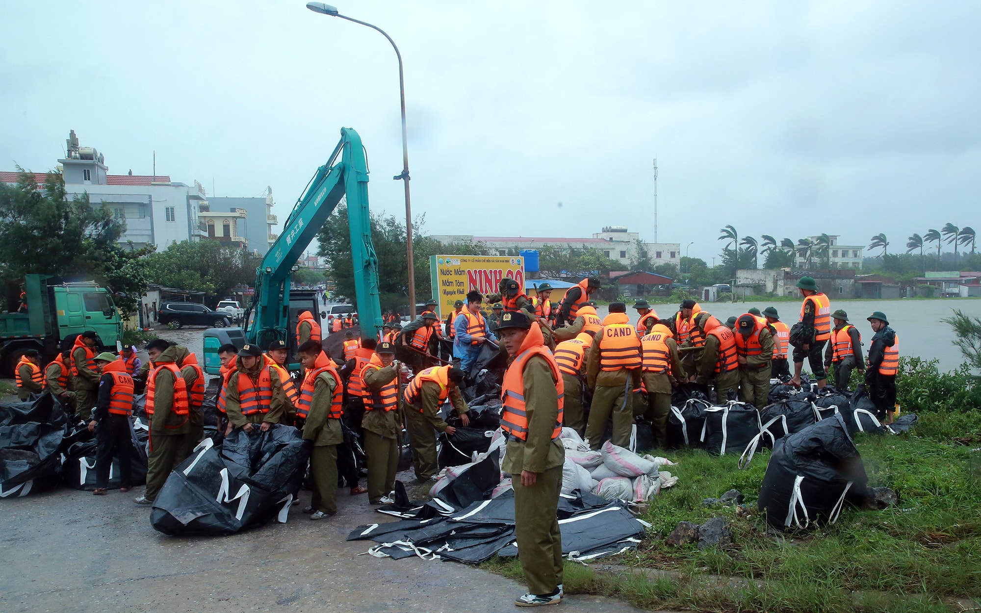 Khẩn trương khắc phục xong sự cố sạt lở đê biển Thịnh Long- Ảnh 5.