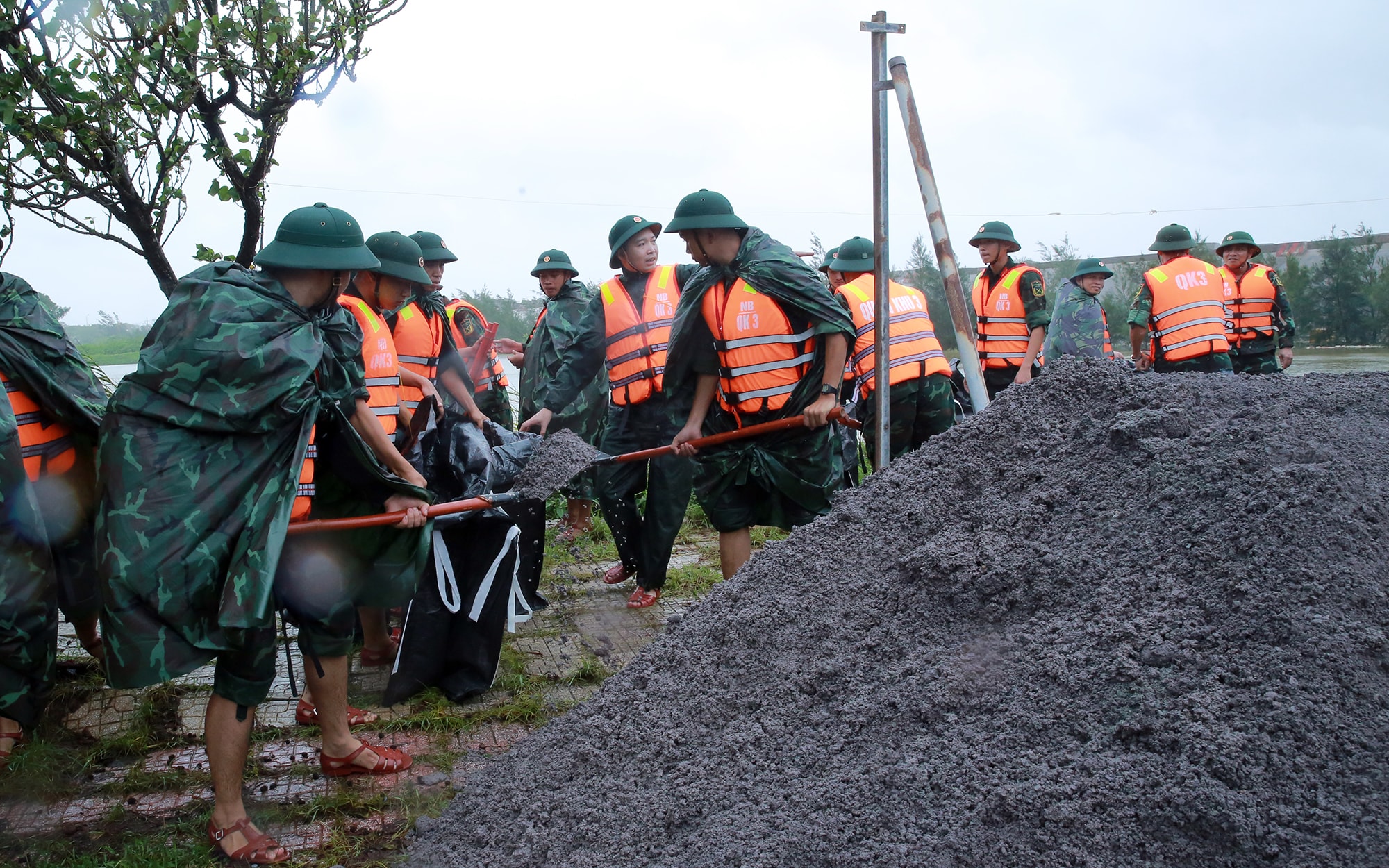 Khẩn trương khắc phục xong sự cố sạt lở đê biển Thịnh Long- Ảnh 6.