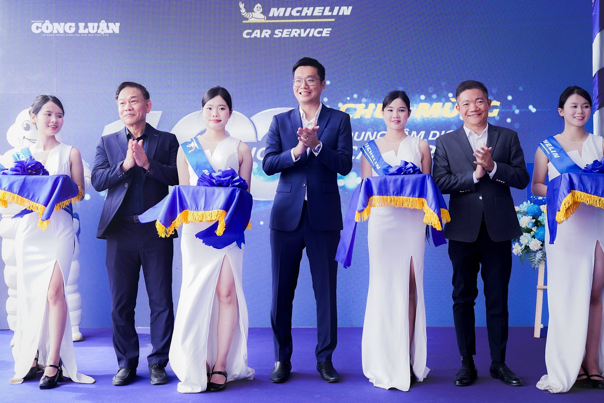 Ông Jason Tan Jing Shen tại lễ khai trương trung tâm dịch vụ ô tô Michelin thứ 100 tại Việt Nam mới đây.