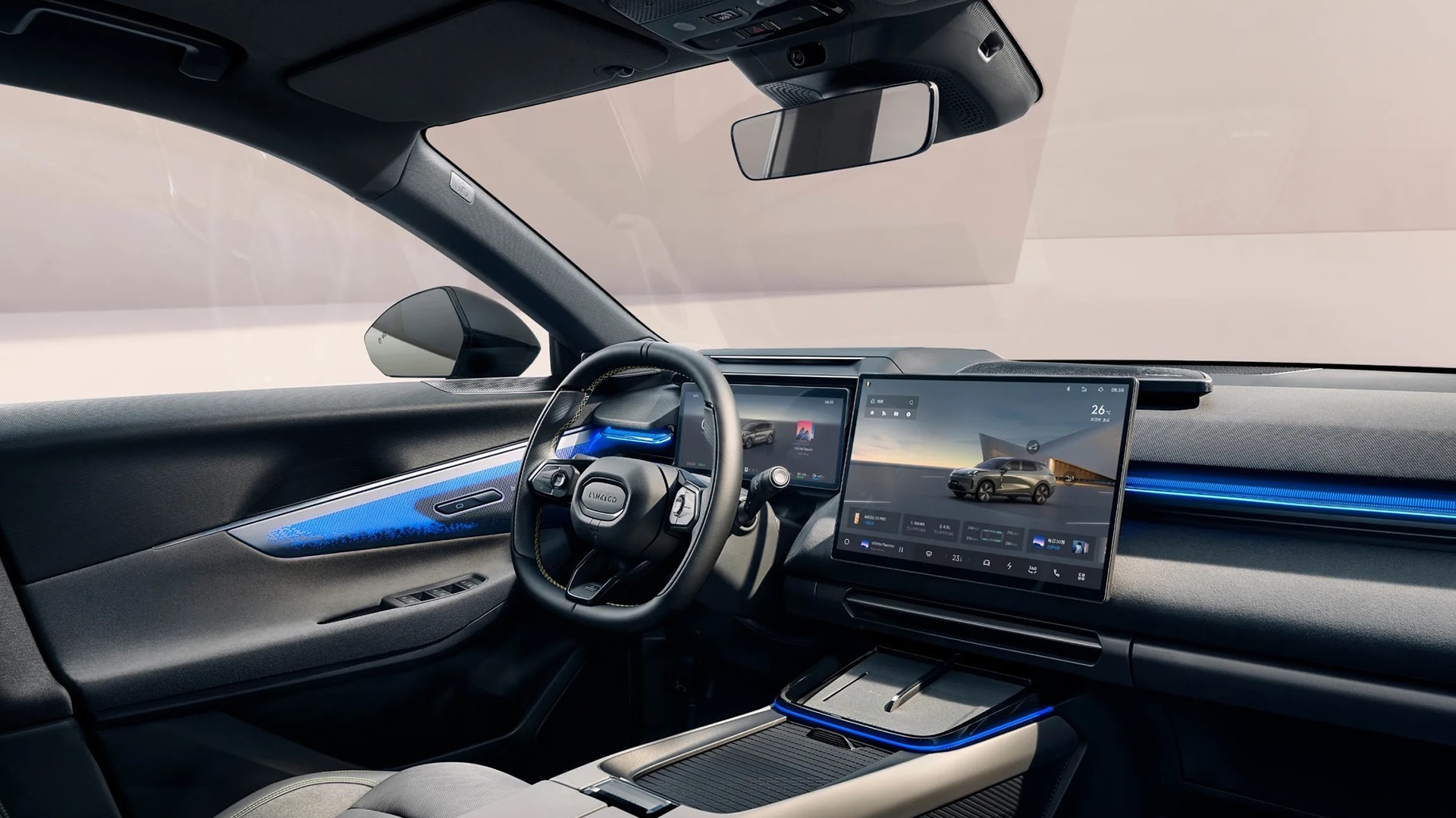 Thiết kế khoang lái của 08 EM-P - Ảnh: Lynk & Co