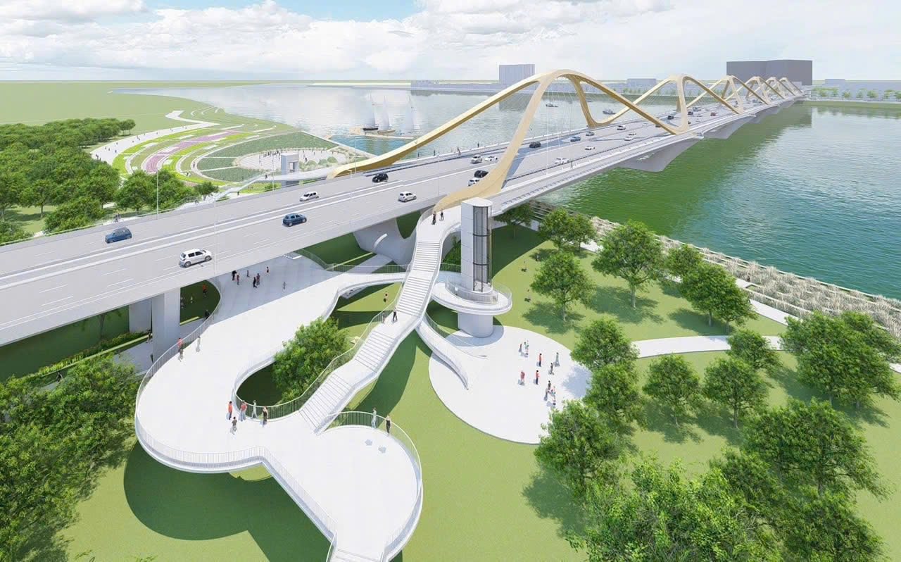 Phối cảnh cầu Trần Hưng Đạo.