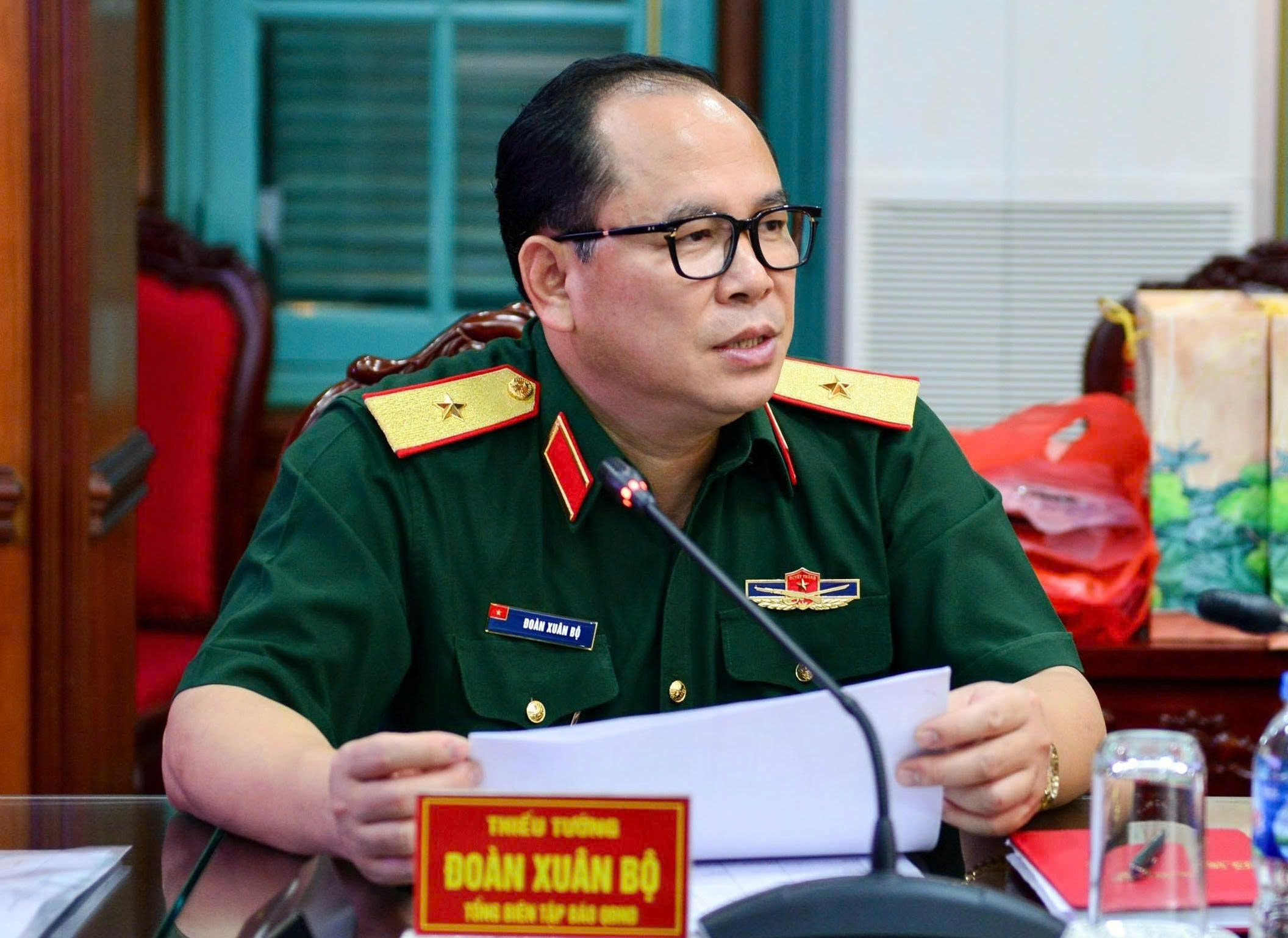 Thiếu tướng Đoàn Xuân Bộ, Tổng biên tập Báo QĐND