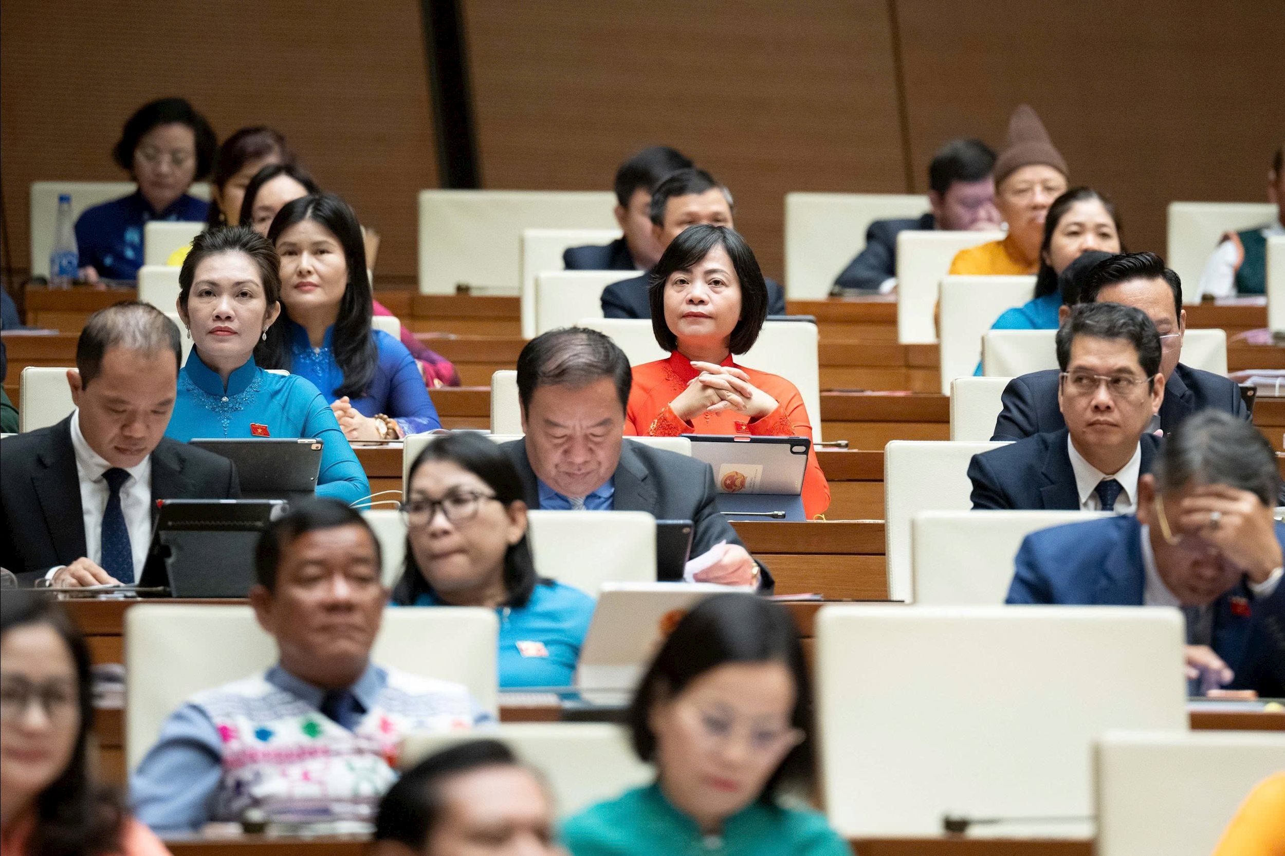 Các đại biểu dự phiên họp.