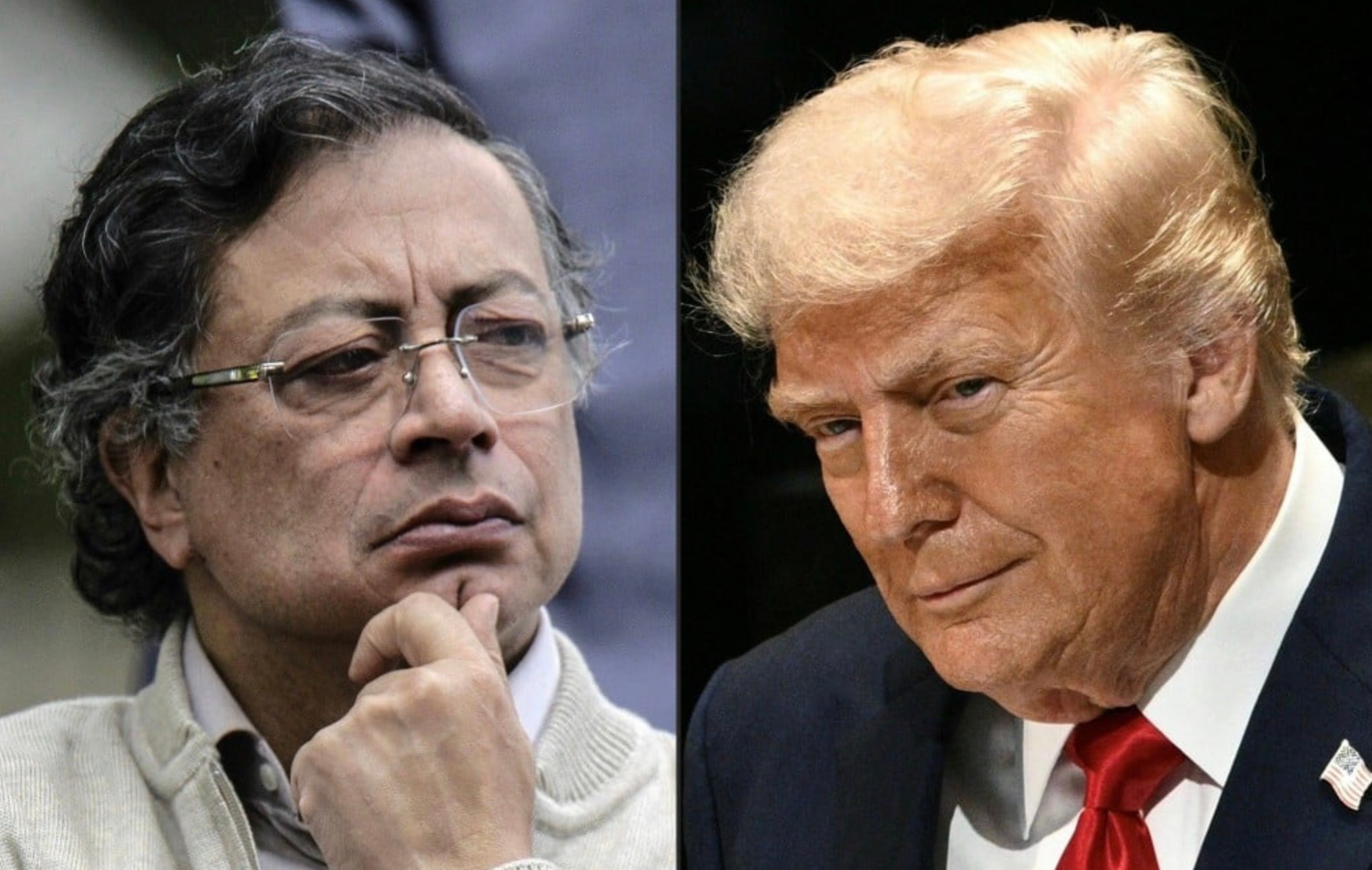 Tổng thống Colombia Gustavo Petro và Tổng thống Mỹ Donald Trump.