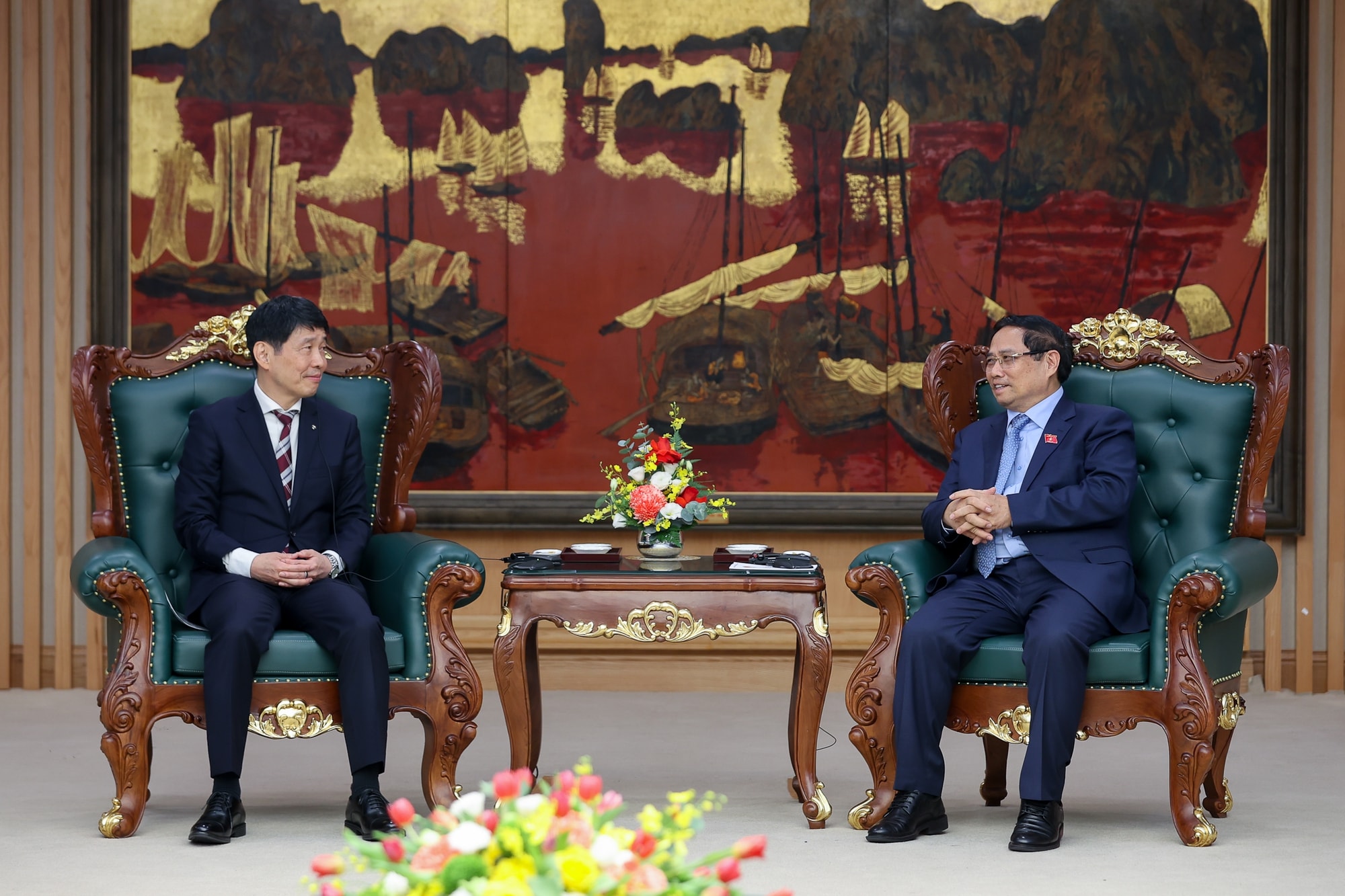 Thủ tướng Phạm Minh Chính tiếp Thống đốc tỉnh Gunma (Nhật Bản)- Ảnh 2. Thủ tướng Phạm Minh Chính tiếp Thống đốc tỉnh Gunma (Nhật Bản)- Ảnh 2.