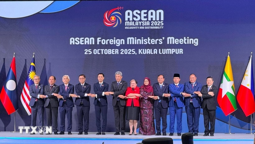 Các đại biểu tại Hội nghị Bộ trưởng Ngoại giao ASEAN. (Ảnh: Viên Luyến/TTXVN)