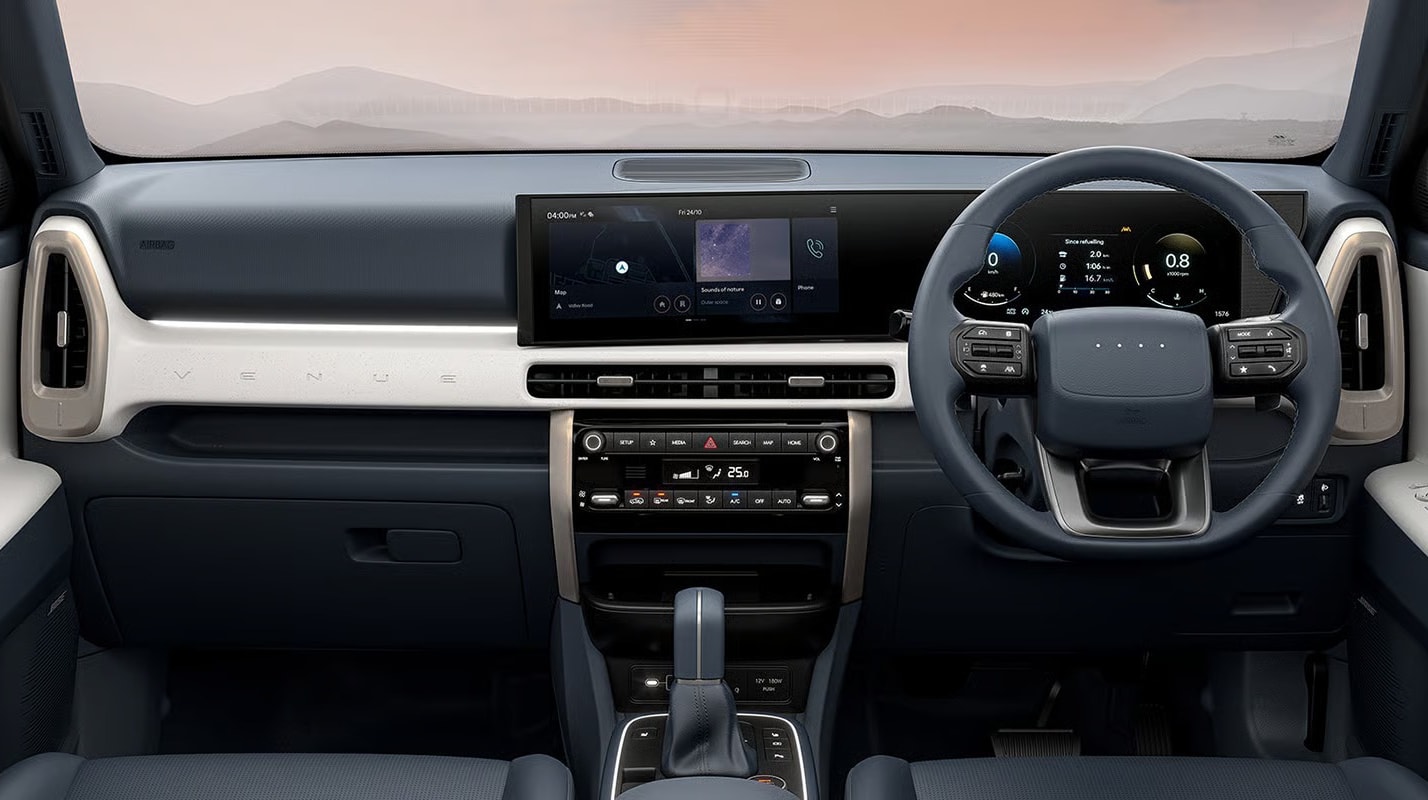 Thiết kế khoang lái Venue 2026 - Ảnh: Hyundai