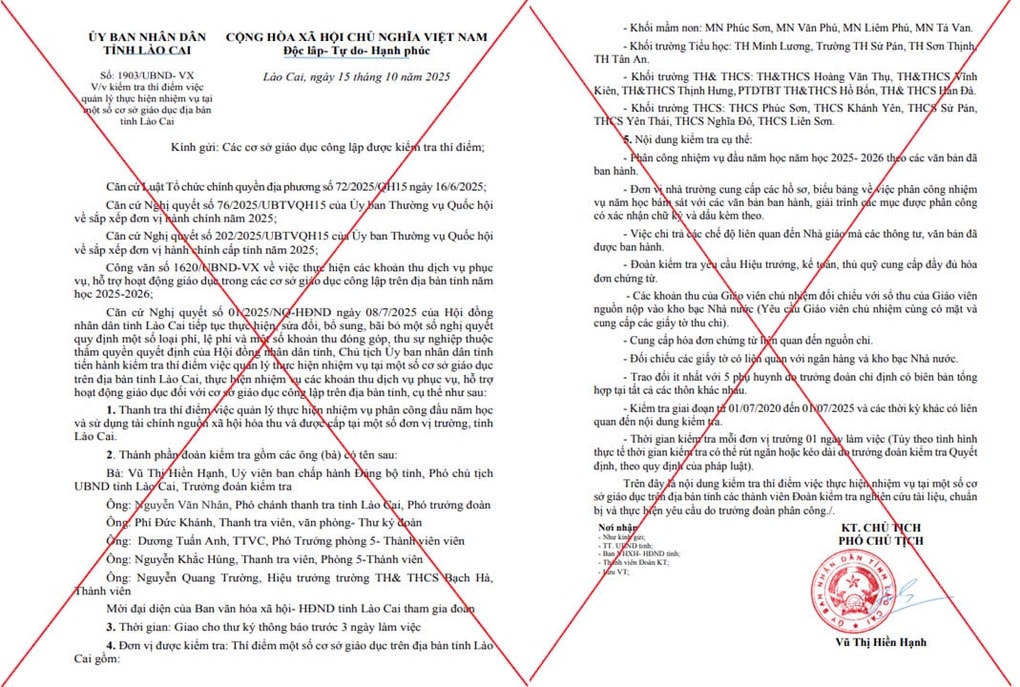 Khởi tố nam giáo viên làm giả văn bản của lãnh đạo UBND tỉnh Lào Cai - 2 Khởi tố nam giáo viên làm giả văn bản của lãnh đạo UBND tỉnh Lào Cai - 2