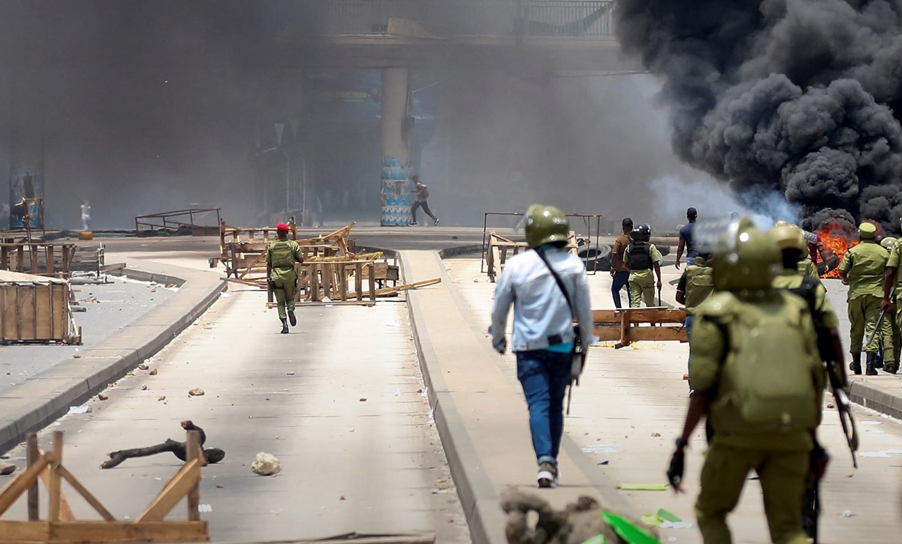 Biểu tình ở Tanzania đang diễn ra nghiêm trọng. Ảnh: UN