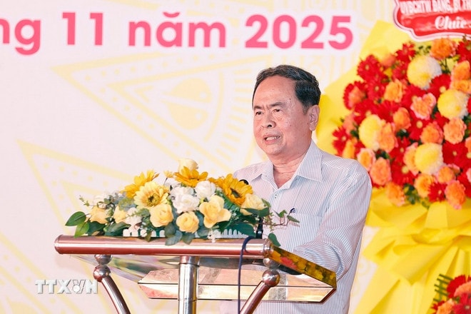 Chủ tịch Quốc hội Trần Thanh Mẫn phát biểu tại Ngày hội. (Ảnh: Doãn Tấn/TTXVN) ttxvn-0911-chu-tich-quoc-hoi-dai-doan-ket-dan-toc-can-tho-10.jpg