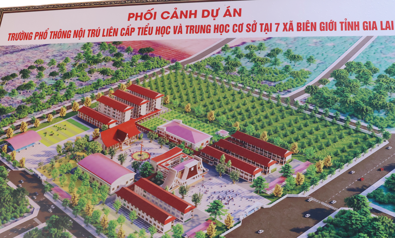 Phó Thủ tướng Hồ Quốc Dũng dự lễ khởi công 7 trường nội trú biên giới tỉnh Gia Lai- Ảnh 3.