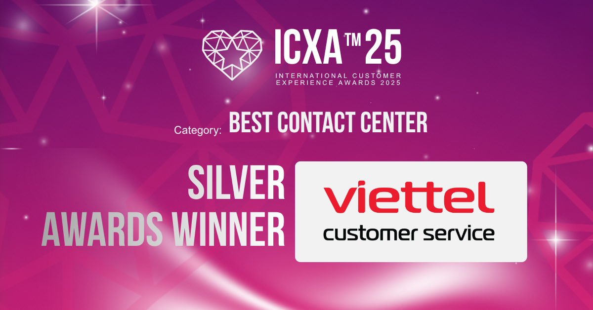 Viettel nhan giai thuong trai nghiem khach hang quoc te ICXA 2025