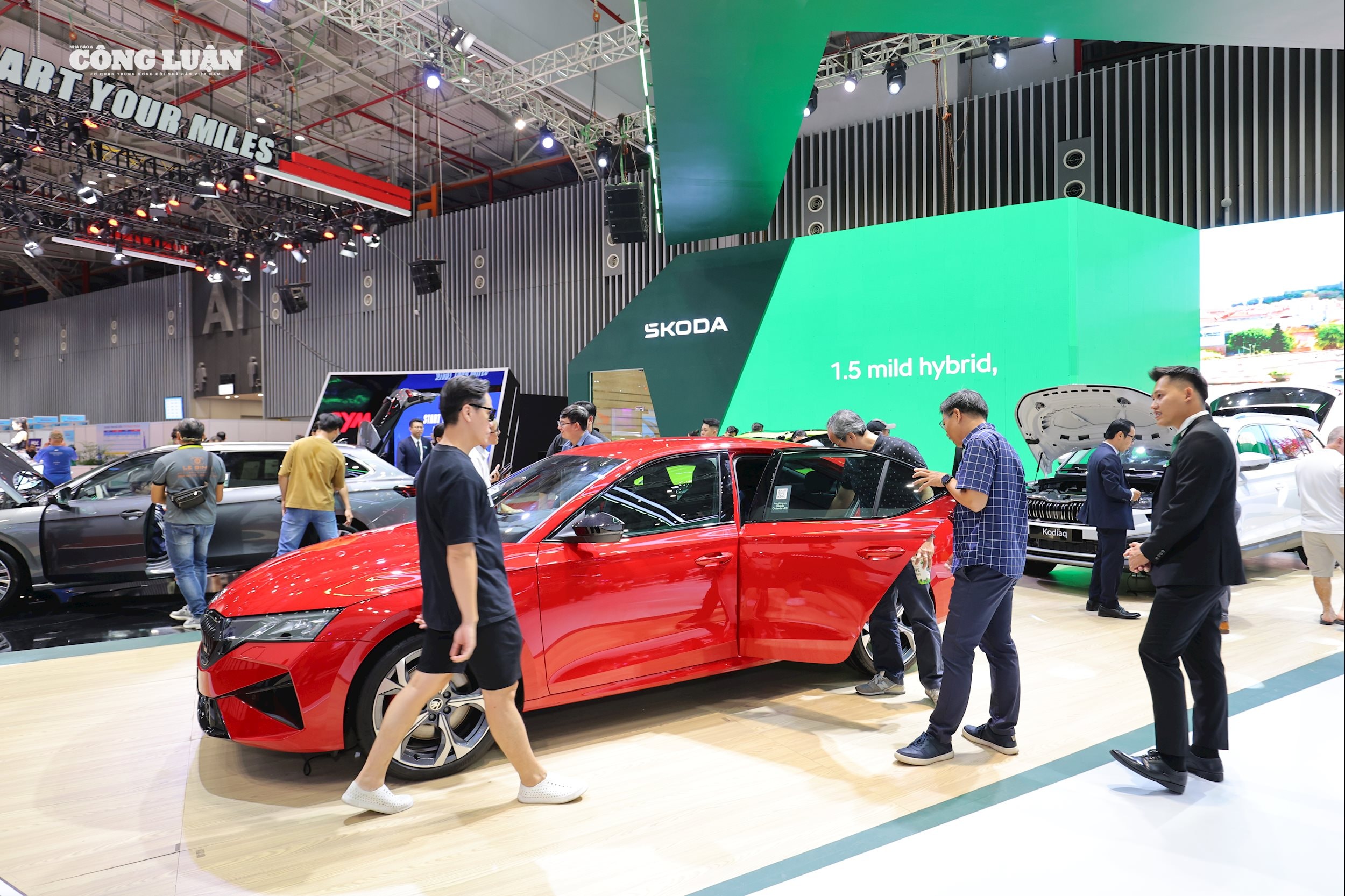 Mẫu xe Skoda Octavia 2024 từng được trưng bày tại triển lãm Vietnam Motor Show.