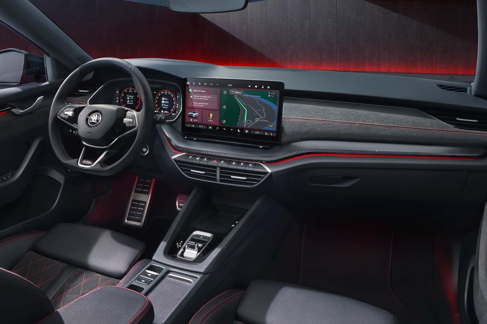 Thiết kế khoang lái của phiên bản Skoda Octavia vRS - Ảnh: Skoda