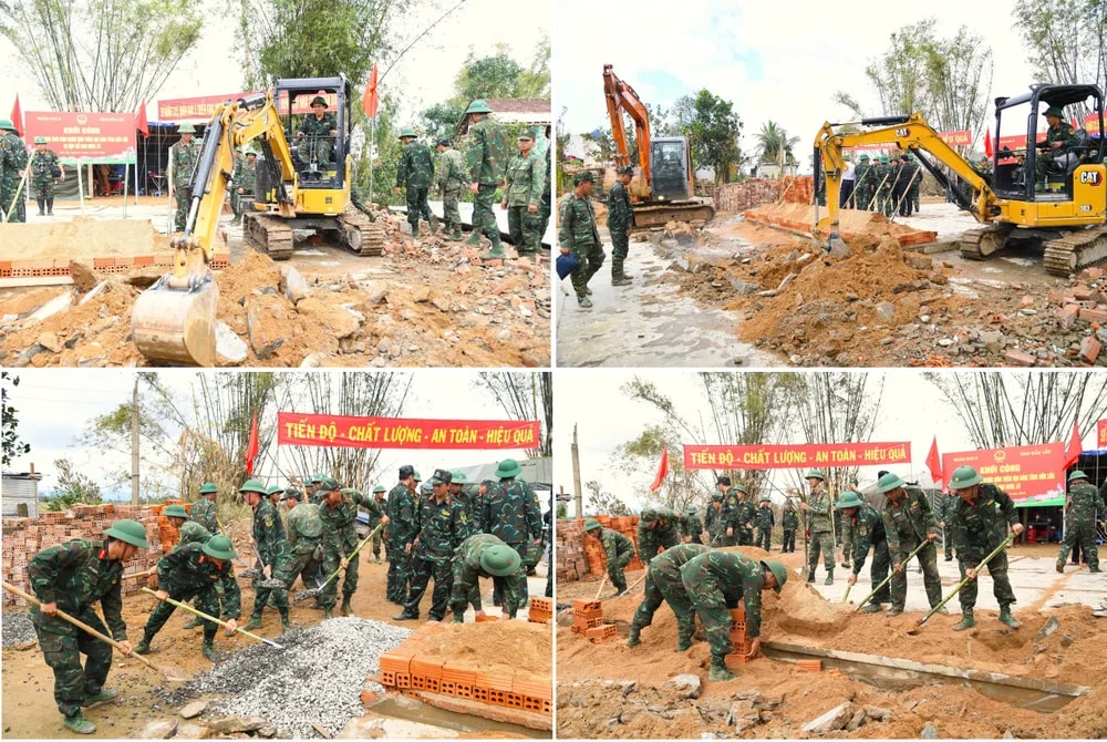 Hình ảnh: 'Chiến dịch Quang Trung': Nhà nước hỗ trợ, người dân góp thêm để xây dựng, sửa chữa nhà to đẹp hơn số 1