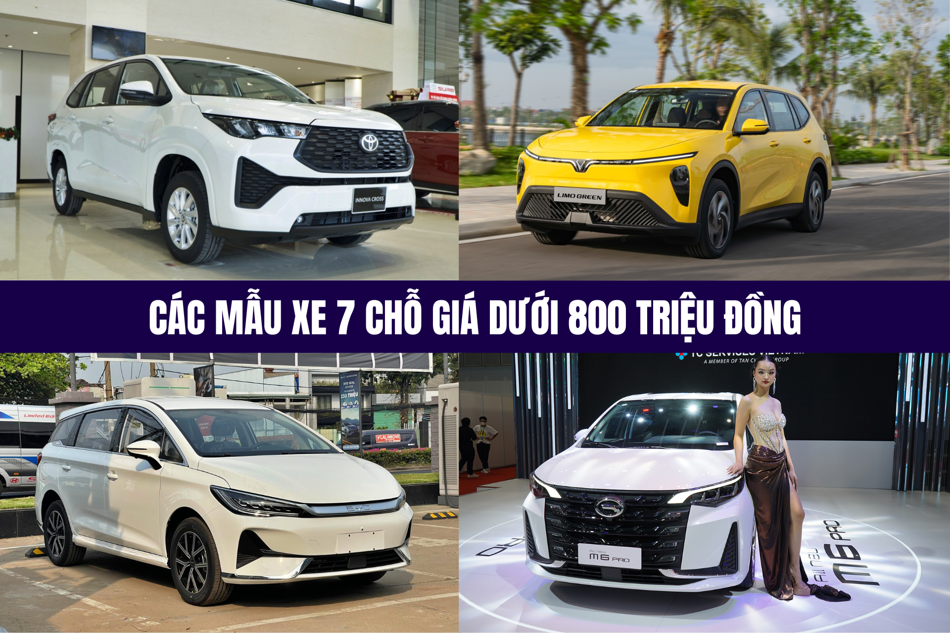 Loạt ô tô 7 chỗ tầm giá dưới 800 triệu đồng tại Việt Nam