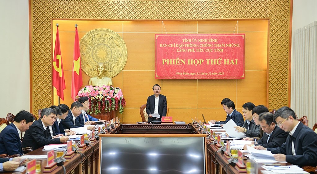 Ninh Bình: Đẩy mạnh phòng, chống tham nhũng, lãng phí, tiêu cực, chuyển mạnh sang phòng ngừa là chính