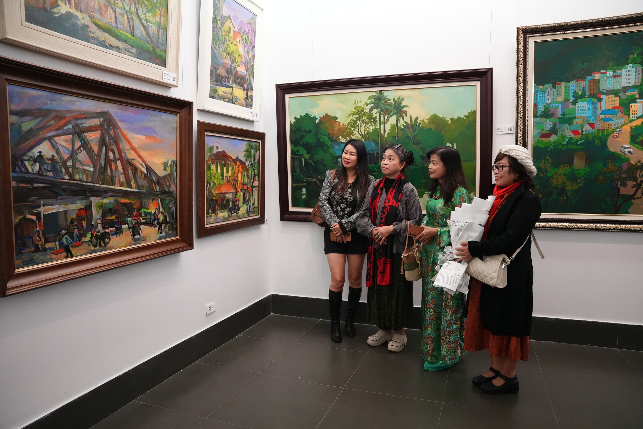 Triển lãm hội họa 'Miền Xanh' diễn ra tại Bảo tàng Mỹ thuật Việt Nam