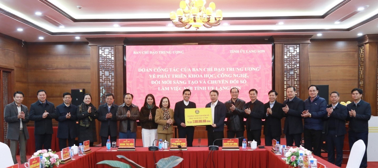 Hỗ trợ Lạng Sơn phát triển hạ tầng số, thúc đẩy chuyển đổi số toàn diện