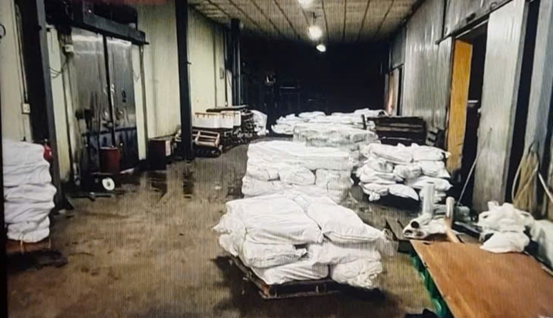 Thịt lợn nhiễm bệnh bị phát hiện tại kho hàng ở Hải Phòng