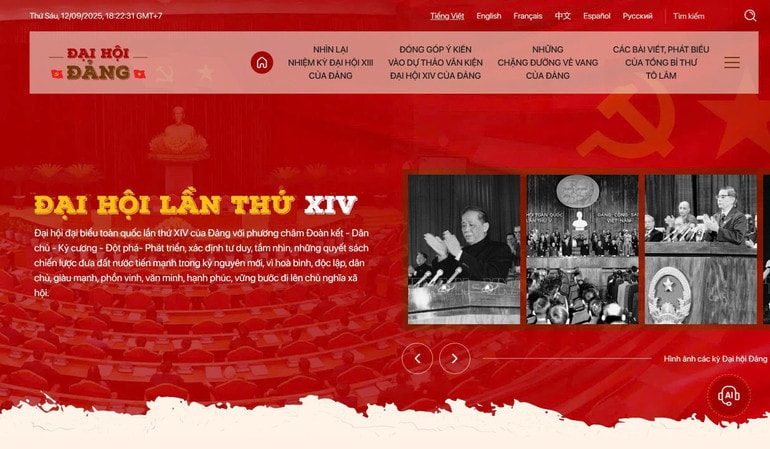 Hình ảnh: Chuyên trang của các cơ quan báo chí trung ương về Đại hội XIV: Chuyên sâu, hiện đại và tương tác rộng mở số 2