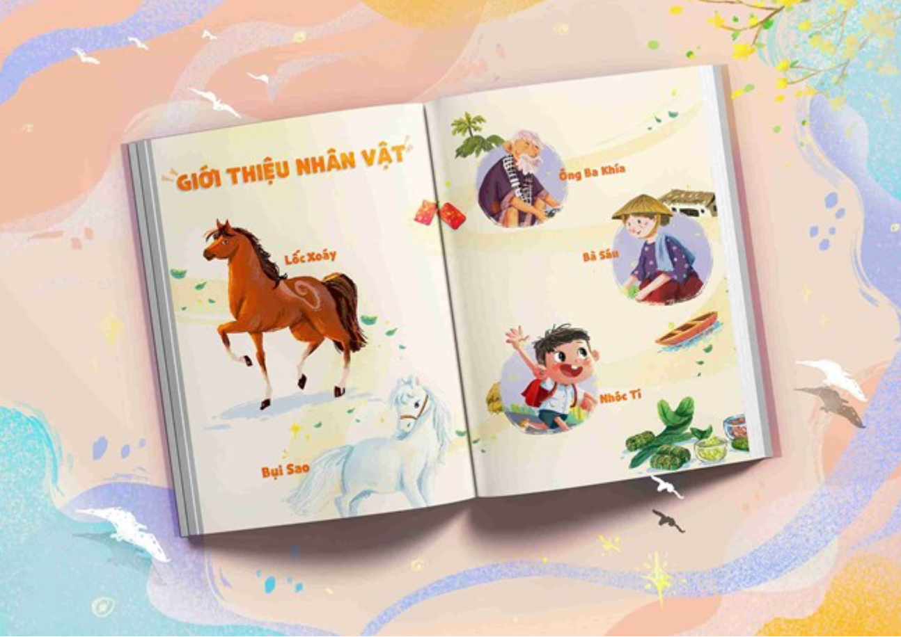 Sách ‘Tết Ngựa yêu thương’ tái hiện không gian Tết Nam Bộ ấm áp, gần gũi