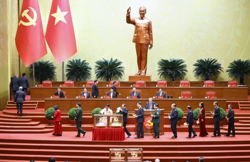 Hình ảnh: Ban Chấp hành TW Đảng khóa XIV thống nhất tuyệt đối bầu đồng chí Tô Lâm tiếp tục giữ chức Tổng Bí thư số 1