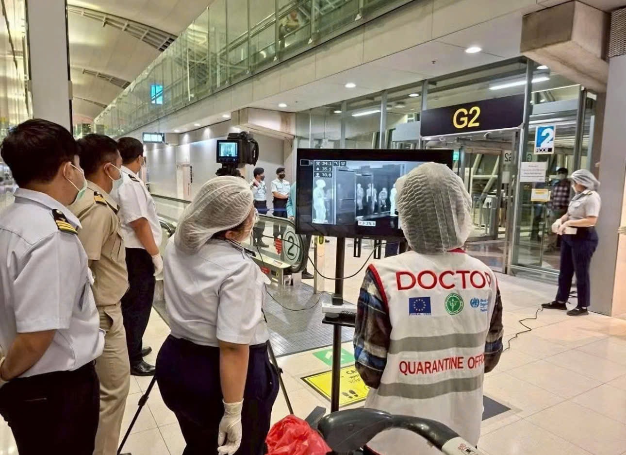 Du khách đến Thái Lan có triệu chứng sốt cao hoặc các triệu chứng nghi ngờ nhiễm virus Nipah sẽ được chuyển đến các cơ sở cách ly. Ảnh: Chính phủ Thái Lan