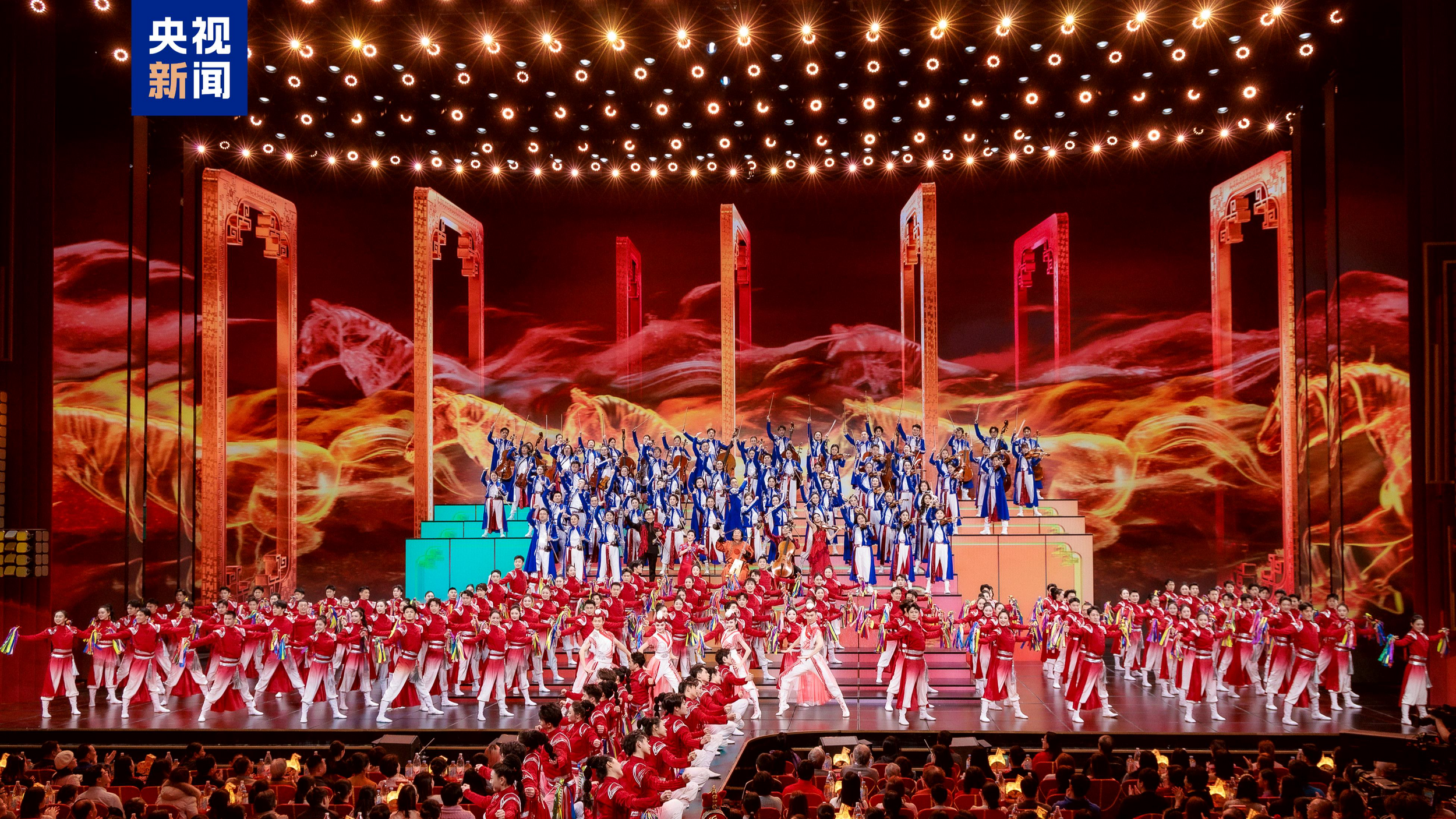 Die Galaveranstaltung zum chinesischen Neujahr 2026 der China Media Group (CMG) wurde in Peking, China, ausgestrahlt. /CMG